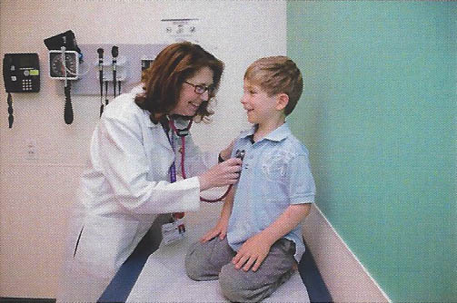 A physician and a child