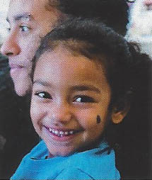A child smiling